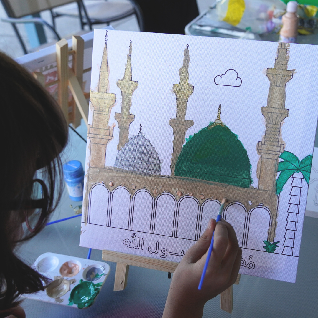Masjid an-Nabawi Painting Canvas (Madina)